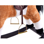 Hojdací koník Pony interaktívny 74 cm - svetlo-hnedý